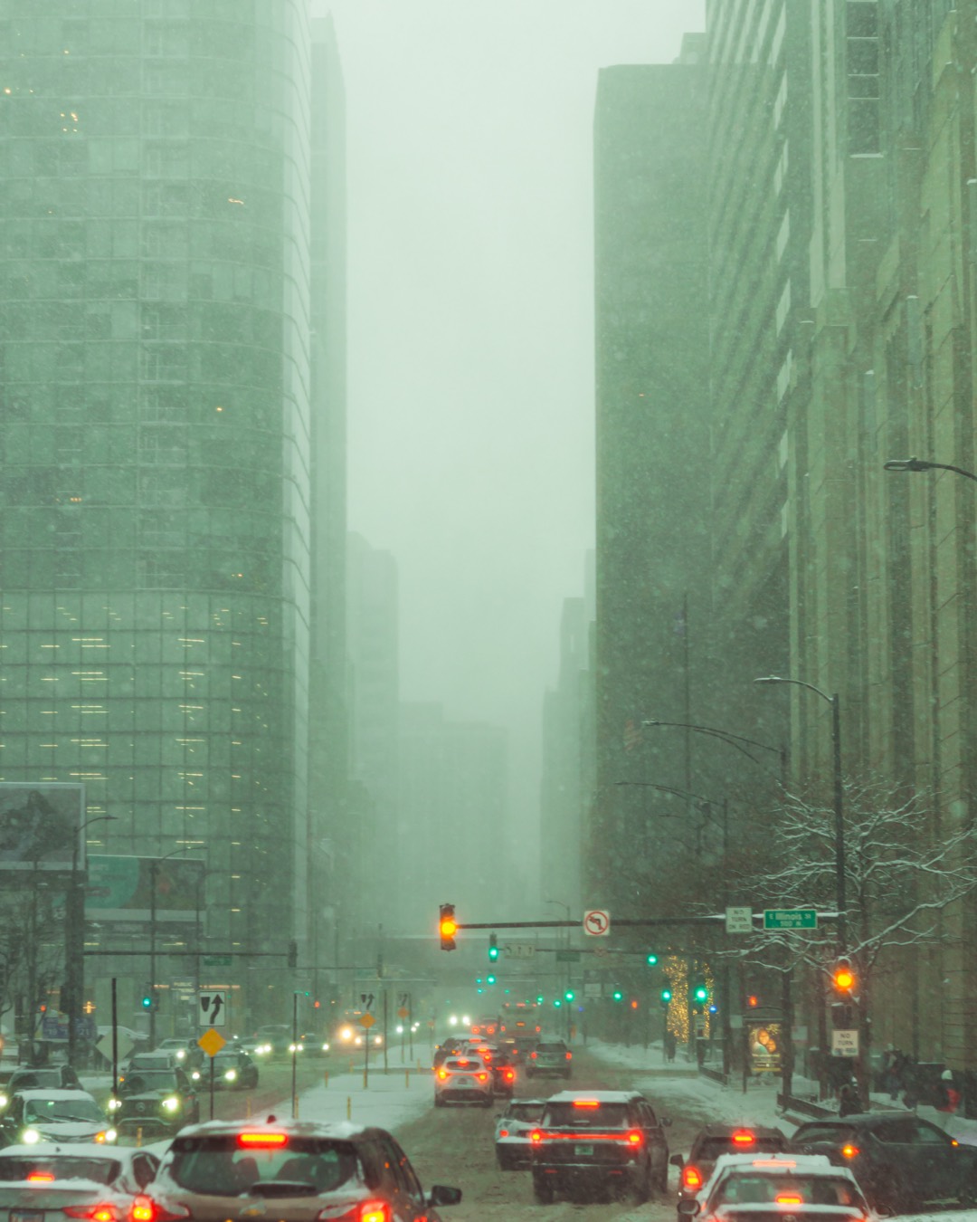 Downtown Snow Traffic