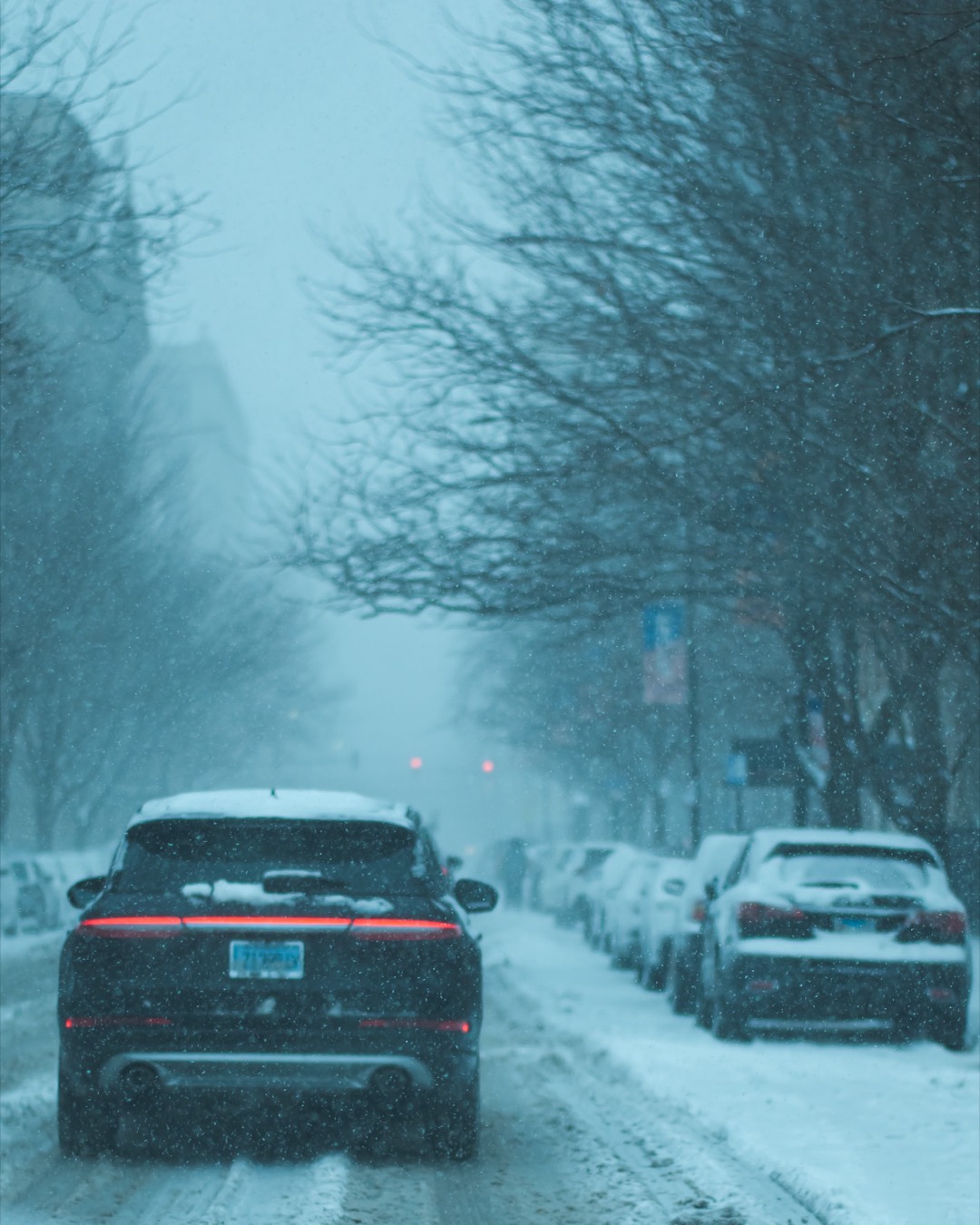 Street Line in Storm