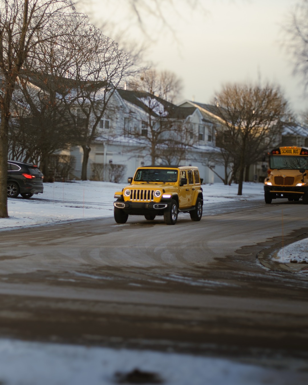 Yellow Jeep Turn