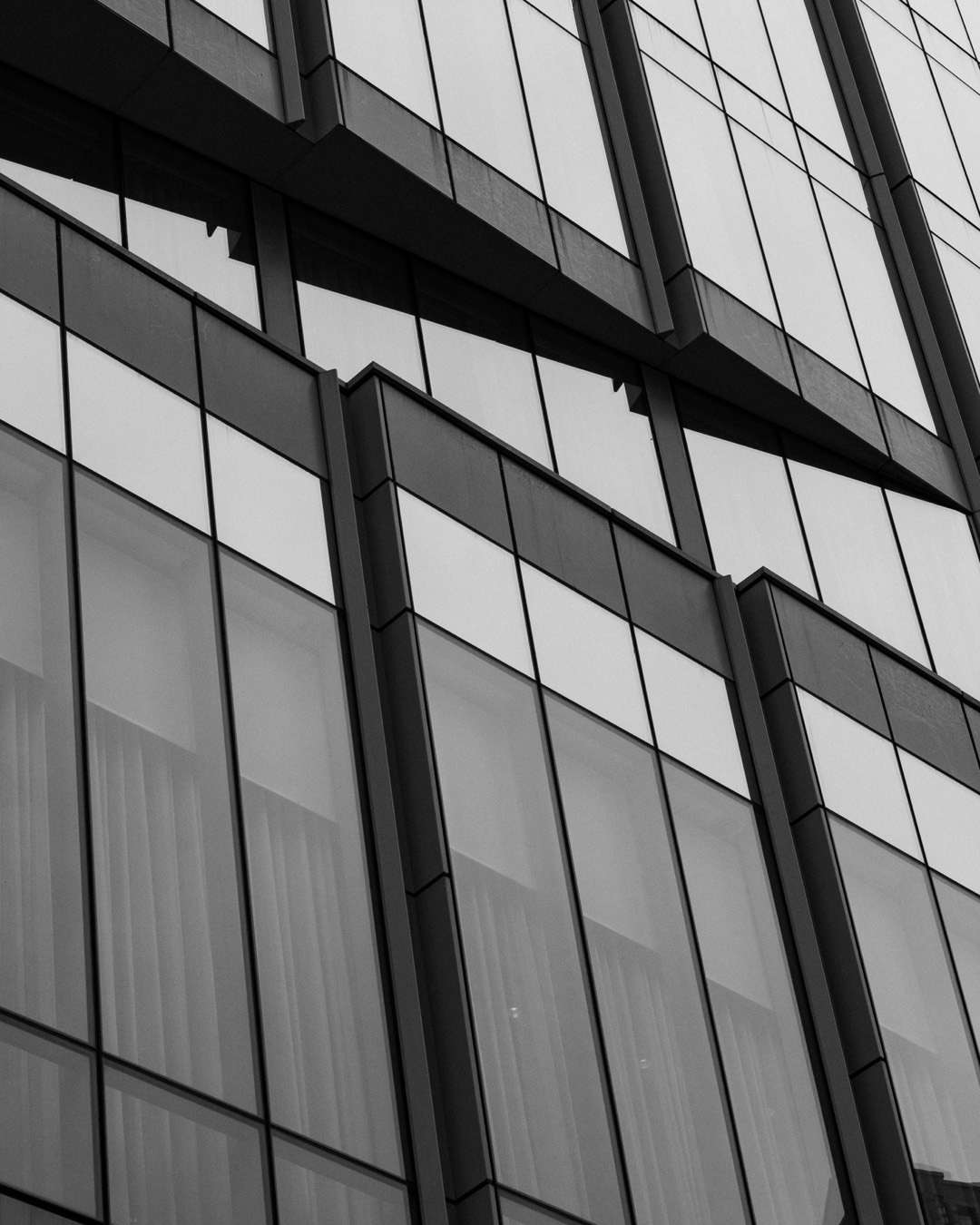 Staggered Glass Panels